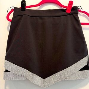 ZARA Shiny Rhinestone Mini Skirt – Size S